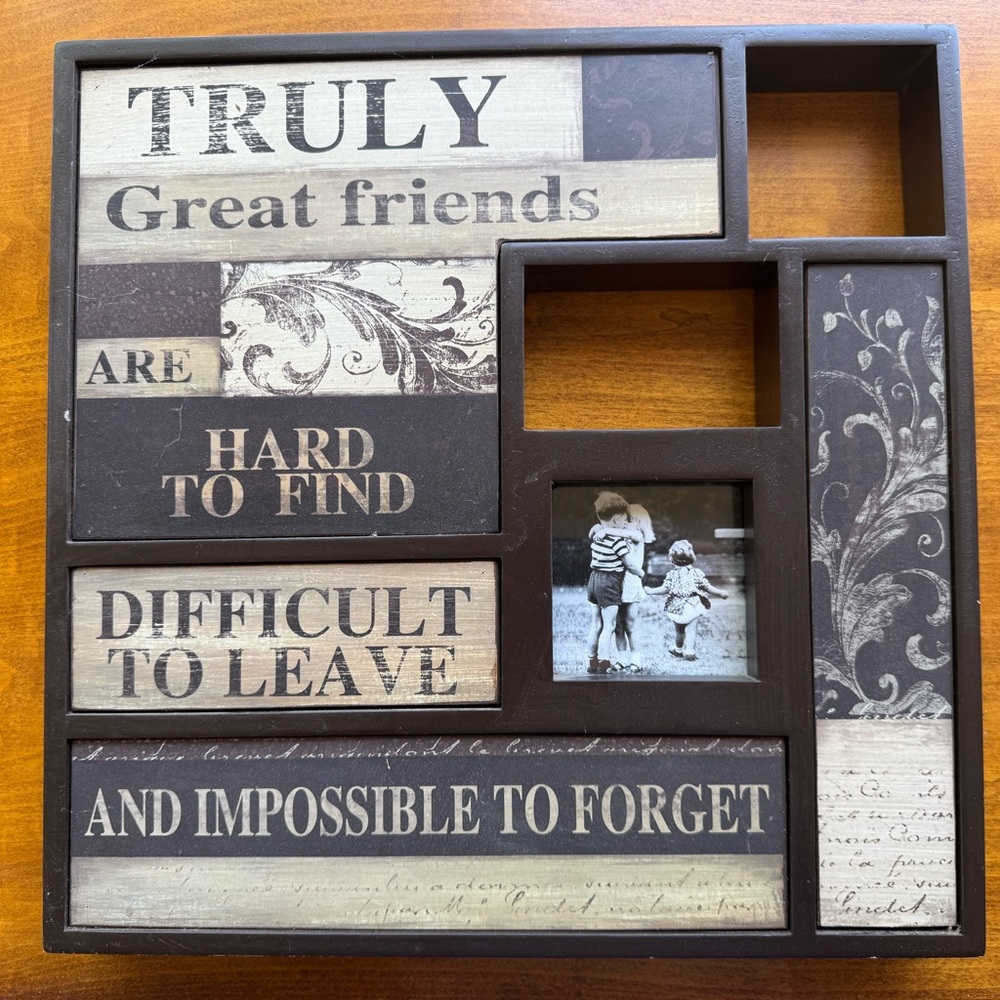 Brown and Black Sentiment Wall Art